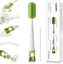5-In-1 Long-Handle Silicone Baby Bottle Brush Set with Straw Cleaner