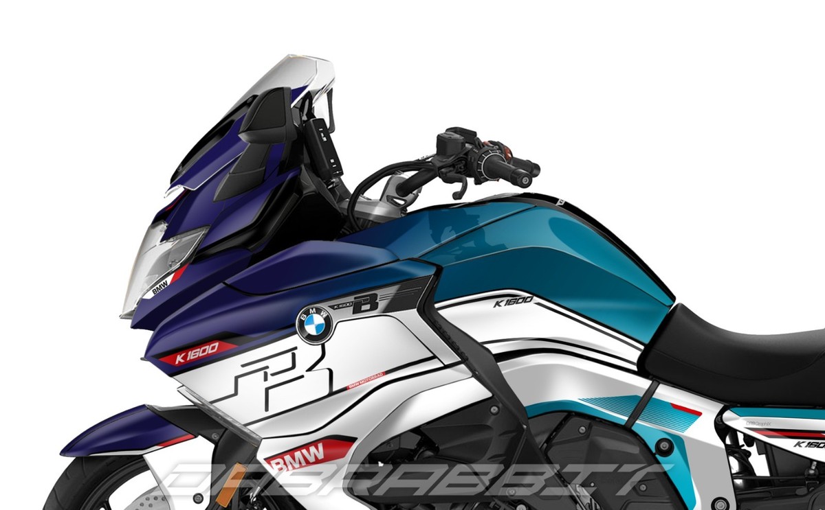 TARVIK Motorrad SchlüSselanhäNger Für BMW K1600GT K 1600 GT 1600GT 2011-2016 Motorrad CNC Schlüsselanhänger Metall Schlüsselanhänger Geflochtenes Seil Schlüsselanhänger (Farbe : BLAU