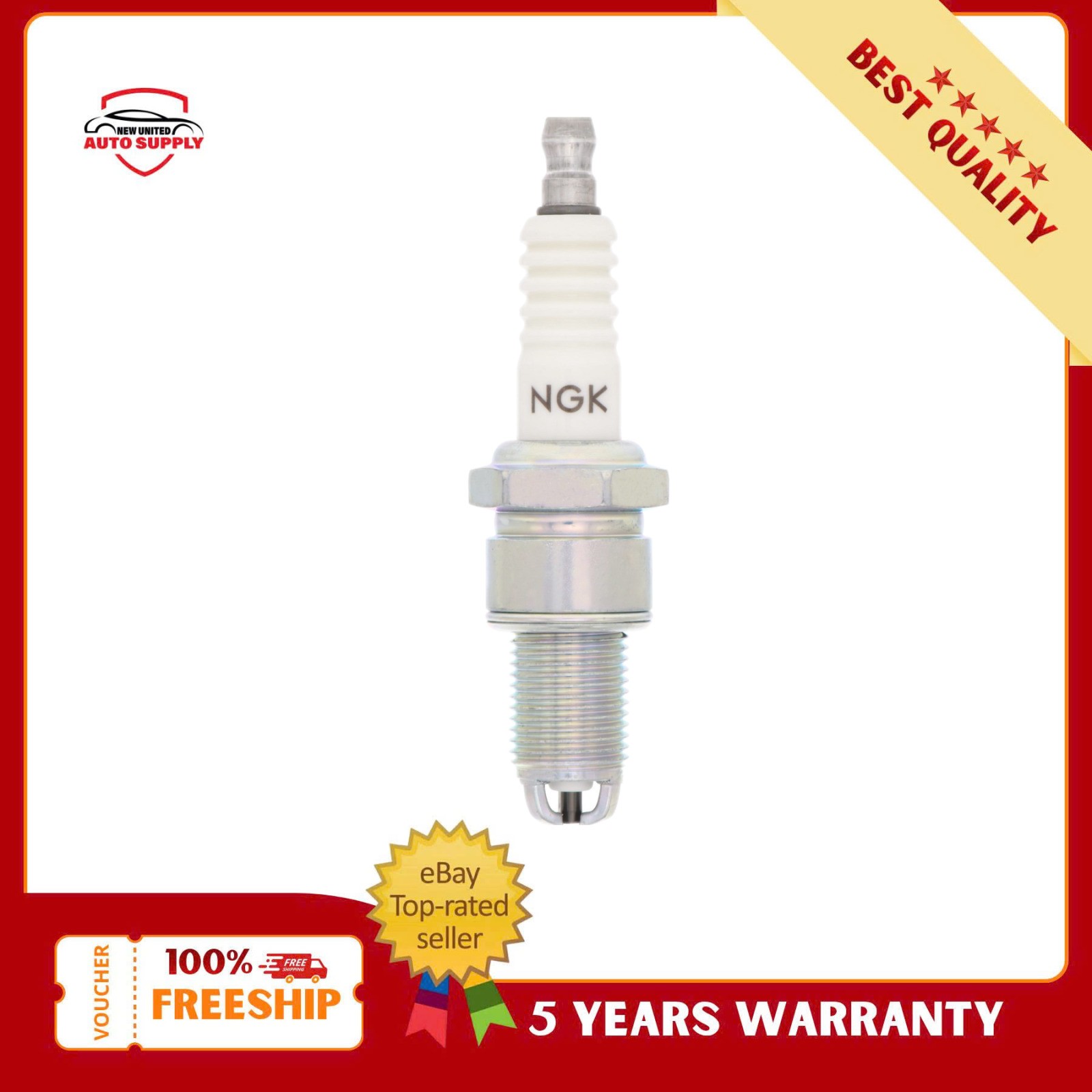 4x NGK 1263 BP6ET Spark Plug M14-1.25 for Audi 200 4000 90 Volkswagen EuroVan
