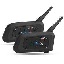 EJEAS V6 Pro Motorcycle Helmet Bluetooth Intercom, 2-Way 1200M Motorcycle Blueto