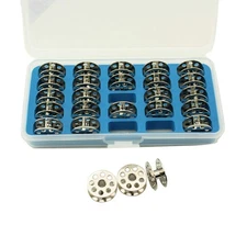 Pack of 25 Juki DU-141 DU-1181N Bobbins with Storage Case