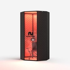 Portable Steam Sauna Kit Full Size Black Sauna Box with Nurecover