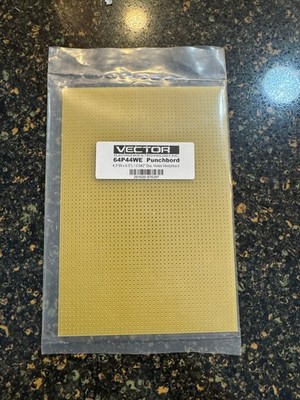 64P44WE Vector Electronics	 BREADBRD PREPUNCHED INSULAT NPTH 6.50'' L x 4.50'' W
