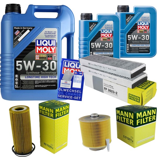 Inspektionspaket 7L Liqui Moly Longtime 5W-30 FüR Audi A6 2.4 3.2 FSI Quattro-image