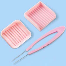 3Pcs 2.6mm Fuse Beads Tools Kit for Crafting Time Saving Needle Tweezer