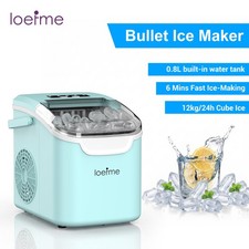 Portable Countertop Ice Maker 6 Minutes Fast Ice Making Machine with 2 Ice Sizes