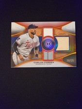 2025 Topps Tribute - Tribute Triple Relics - Carlos Correa - #TTR-CCO /25