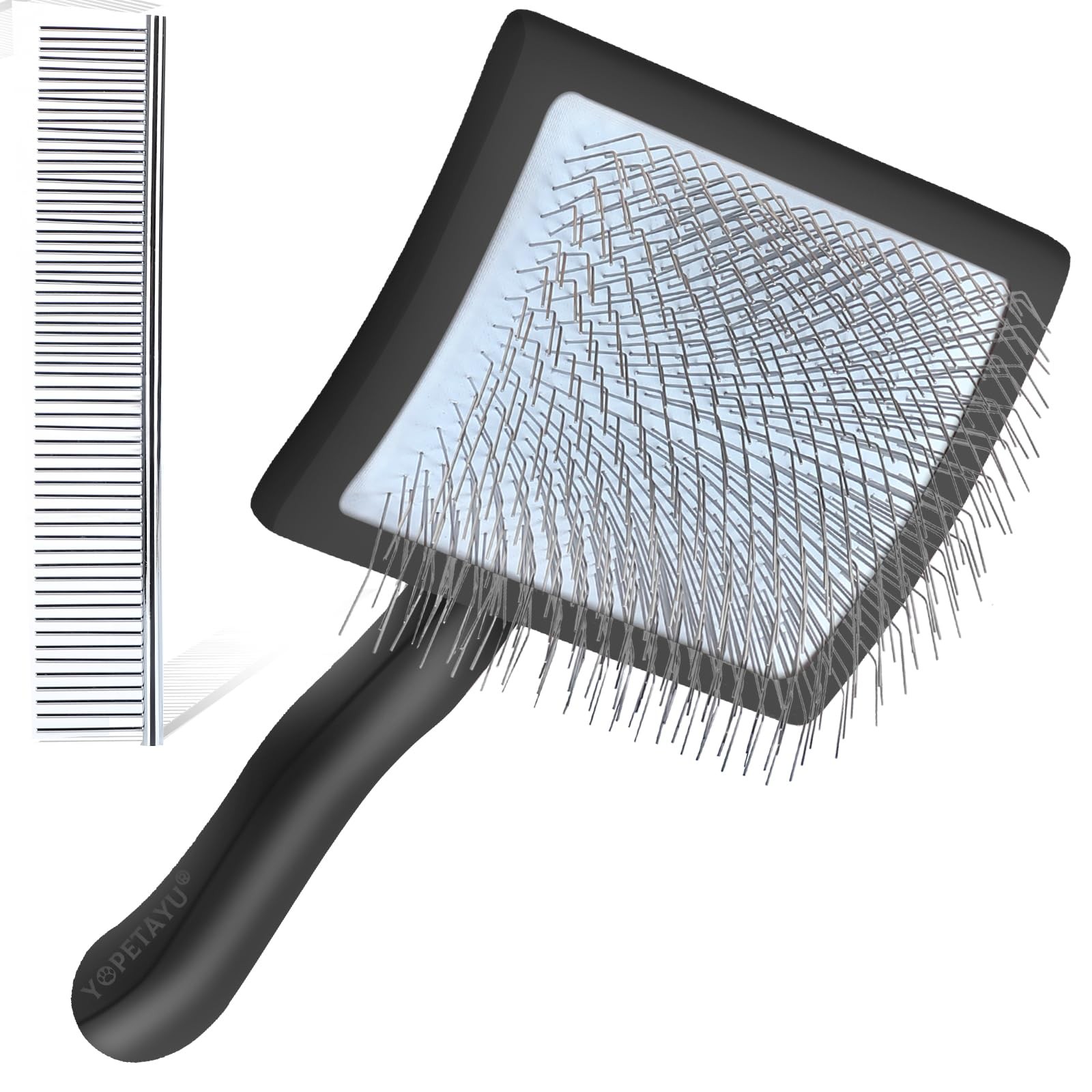Dog Slicker Brush for Shedding and Grooming Medium or Long Haired Cats Extra ...