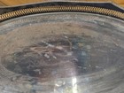 Wallace vintage silver plated gallery tray oval pierced handles Huge over 17 in! — photo 4