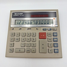 Sharp Compet Calculator QS-2130 Solar Powered Large 12-Digit TESTED