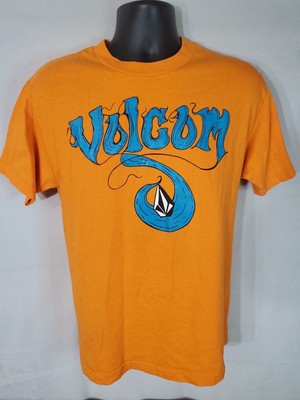 Volcom T-Shirt Men's Size Medium Orange Short Sleeve Skater Casual