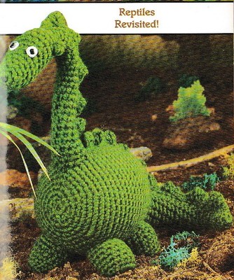 Dinosaur Stuffed Animal Toy - 6'' tall - Sport yarn - Crochet Pattern ONLY