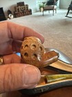 Antique Vintage Old  bent  tobacco pipe with case — photo 2