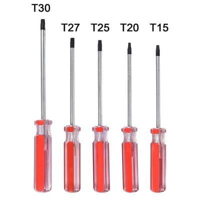 T15H T20H T25H T27H T30H Torx Screwdriver Set Magnetic Torx Security Star Bit