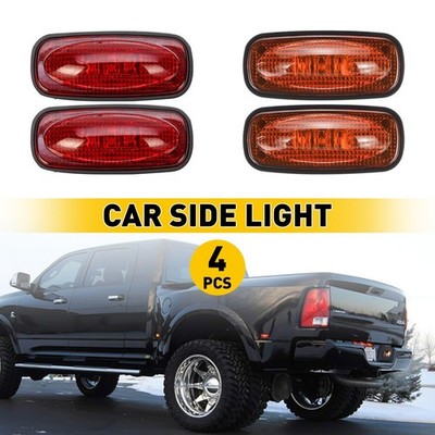 Rear Amber+Red Side Marker Light For 2003-2018 Dodge RAM 2500/3500 Double Wheel