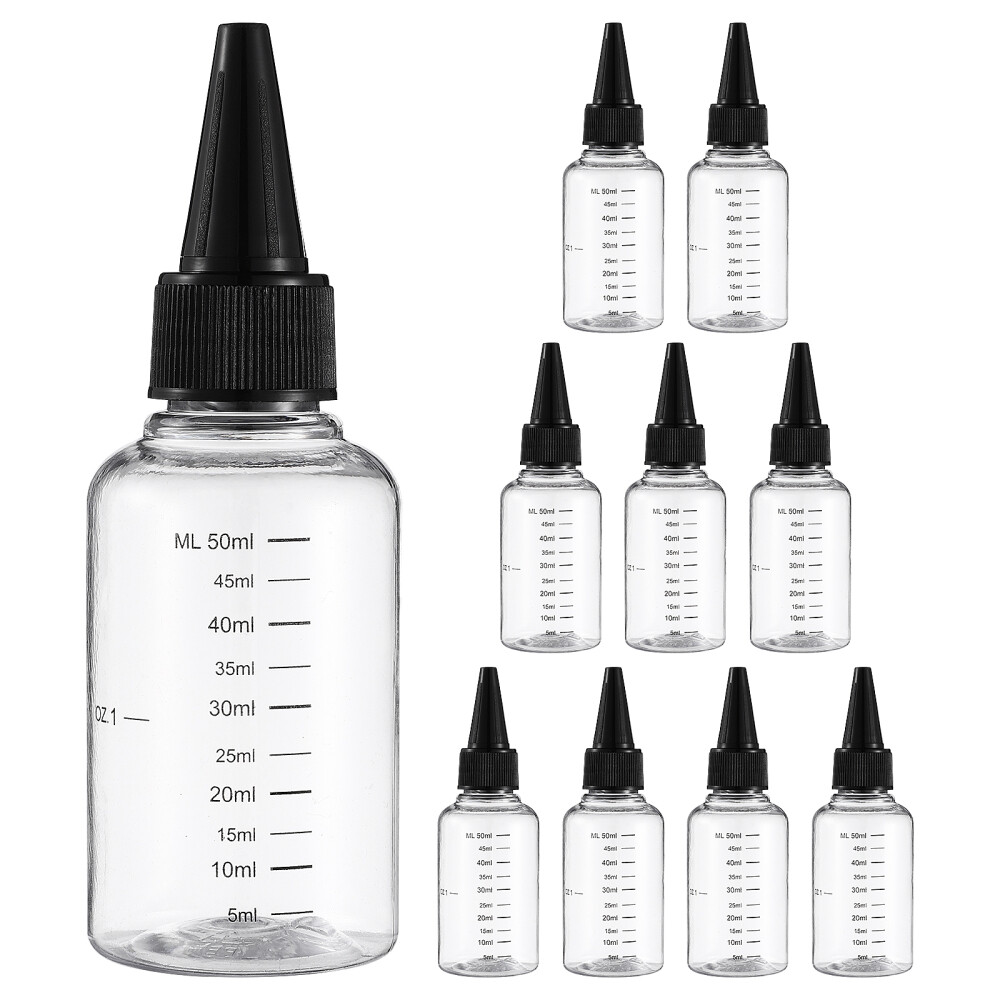 10Pcs Empty Bottle Squeeze Bottles Applicator Cosmetics Repa