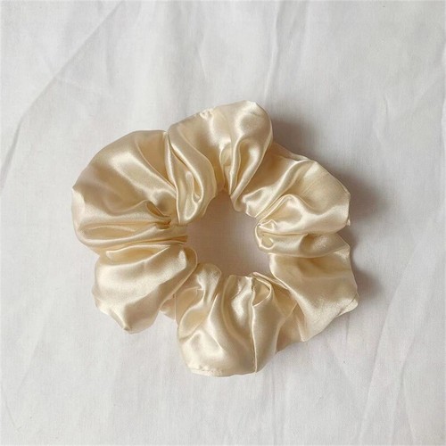 DIY Girls Large Size Smooth Satin Headdress Hair Rope Scrunchies Hair Ring Ti 。 - Picture 17 of 30