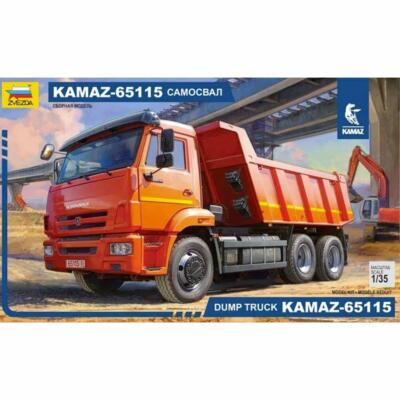 Zvezda 3650 Kamaz 65115 Muldenkipper 1:35 Plastik Modellbausatz