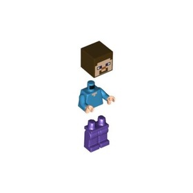 LEGO Minecraft 21113 The Cave STEVE Minifigure Figure Animal Villain