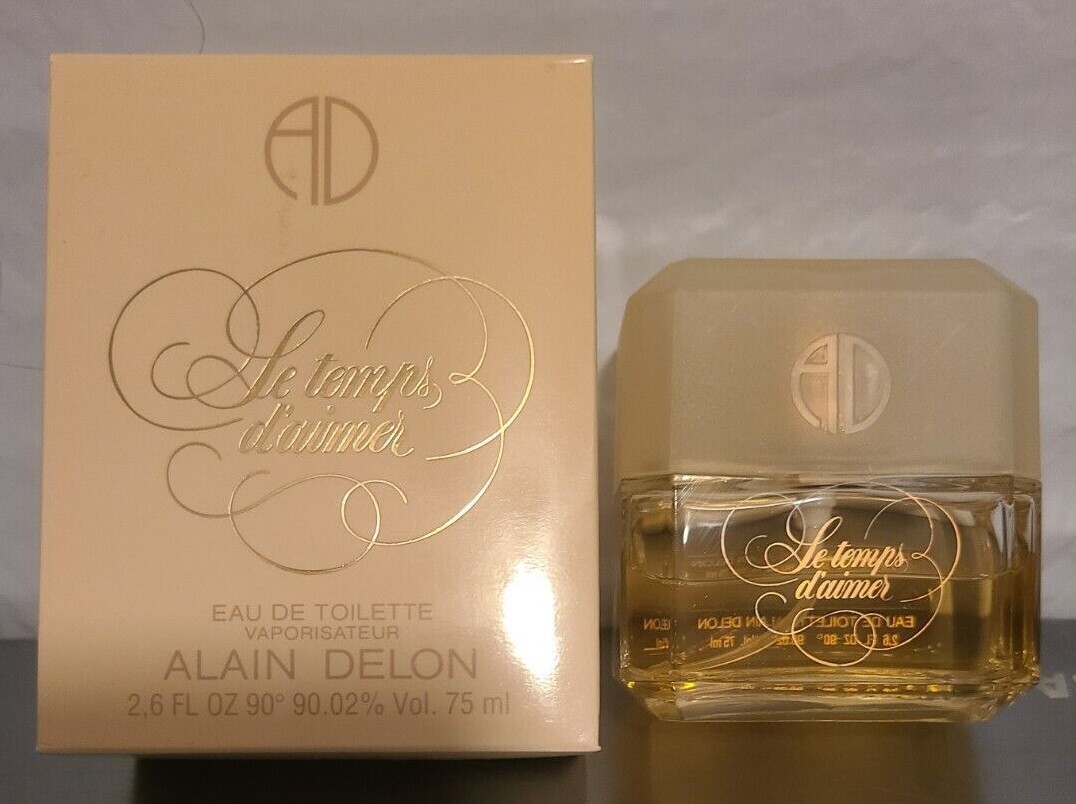 Le Temps D Aimer Alain Delon Alain Delon Le Temps D'Aimer Eau de Toilette 2.6oz NIB Vintage Discontinued  | eBay