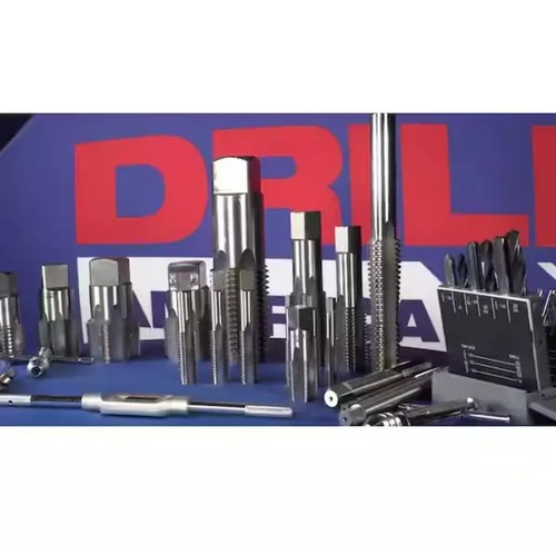 Drill America 3/8" Kohlenstoffstahl NPT Rohrgewindebohrer & 37/64" Schnellarbeitsstahl Bohrereinsatz - Bild 7 von 7