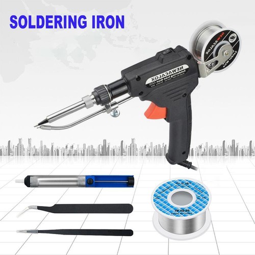 Soldering Gun Kit 60W Auto Solder Feed Hand-Held Soldering Iron Welding Gun Tool