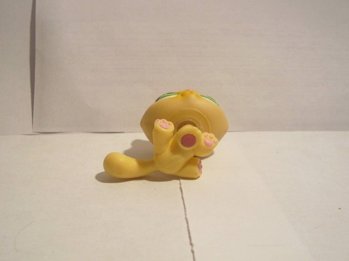 LITTLEST PET SHOP KÄTZCHEN KATZE # 401 GELB MIT ROSA Innenohr & GRÜNEN AUGEN - Bild 3 von 3