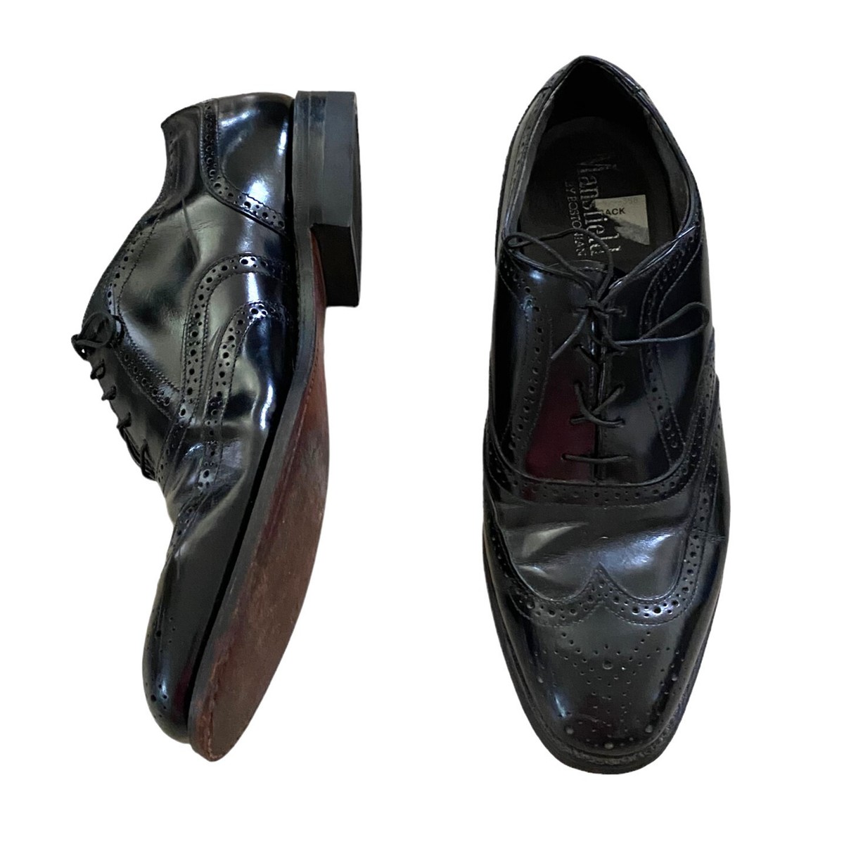 Bostonian Black Wingtip Brogue Lace-Up Oxfords Black BOSTONIAN CLASSICS Brogue Wingtip | Mercari main image 4