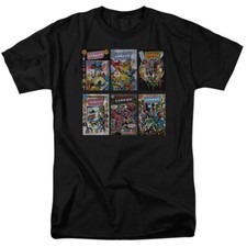 Justice League of America "Justice League Covers" T-Shirt-Regular or Tank-to 6X