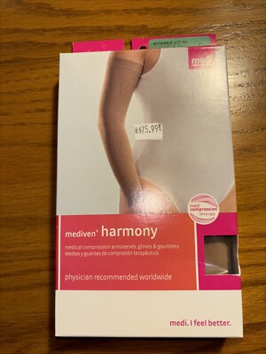 Mediven Harmony Arm Extra wide Sleeve with  Top Band. Sand. Size VI. 20-30