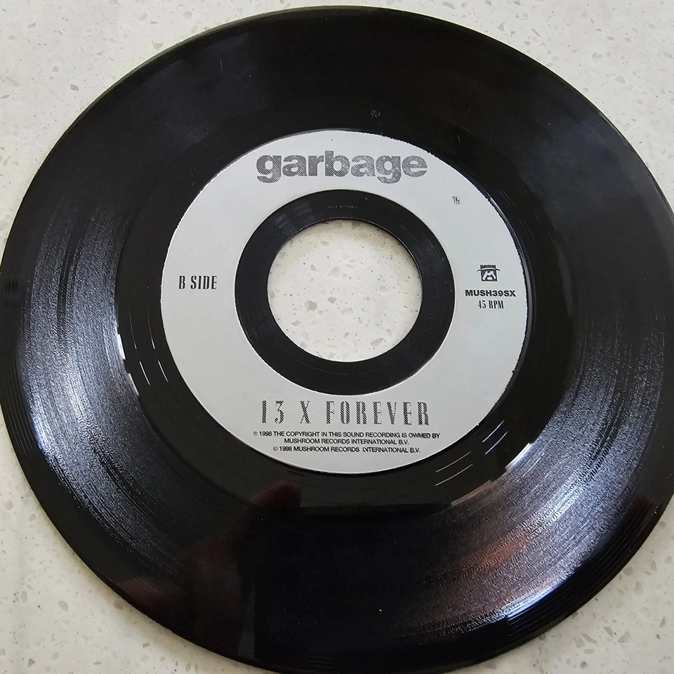 Garbage ‎– Special / 13 X Forever - Rare 1998 Excellent Condition Jukebox 7" - Image 4 of 4