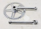 VINTAGE TYPE CHROME COTTERED 40 TEETH CHAINWHEEL SET 150mm CRANK  1/8”CHAIN