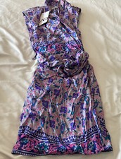 Zara Women’s Wrap Dress Midi Length Multicolor Medium $89.90