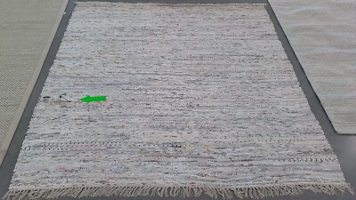 IVORY MULTI 6'-0'' x 6'-0'' Broken Thread Rug Reduced Price 1172772969 RAR121G-6SQ