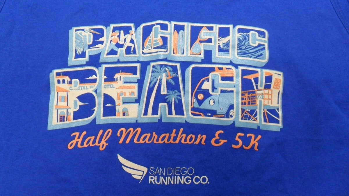 Large Pacific Beach San Diego Half Marathon 5K Tank Shirt