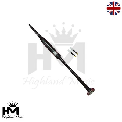 HIGHLANDMUSIC Scottish Highland Bagpipe Practice Chanter Rosewood Black + 2 Reeds New