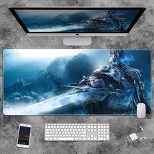 Large Gaming Mouse Pad Mat Desk Mat WOW Lich King Gamer World Of Warcraft Gifts