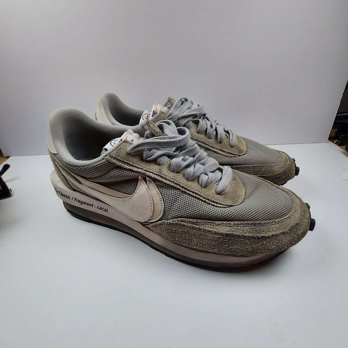 NIKE The Classic Fragment Sacai LDWaffle Light Smoke Gray Mens 