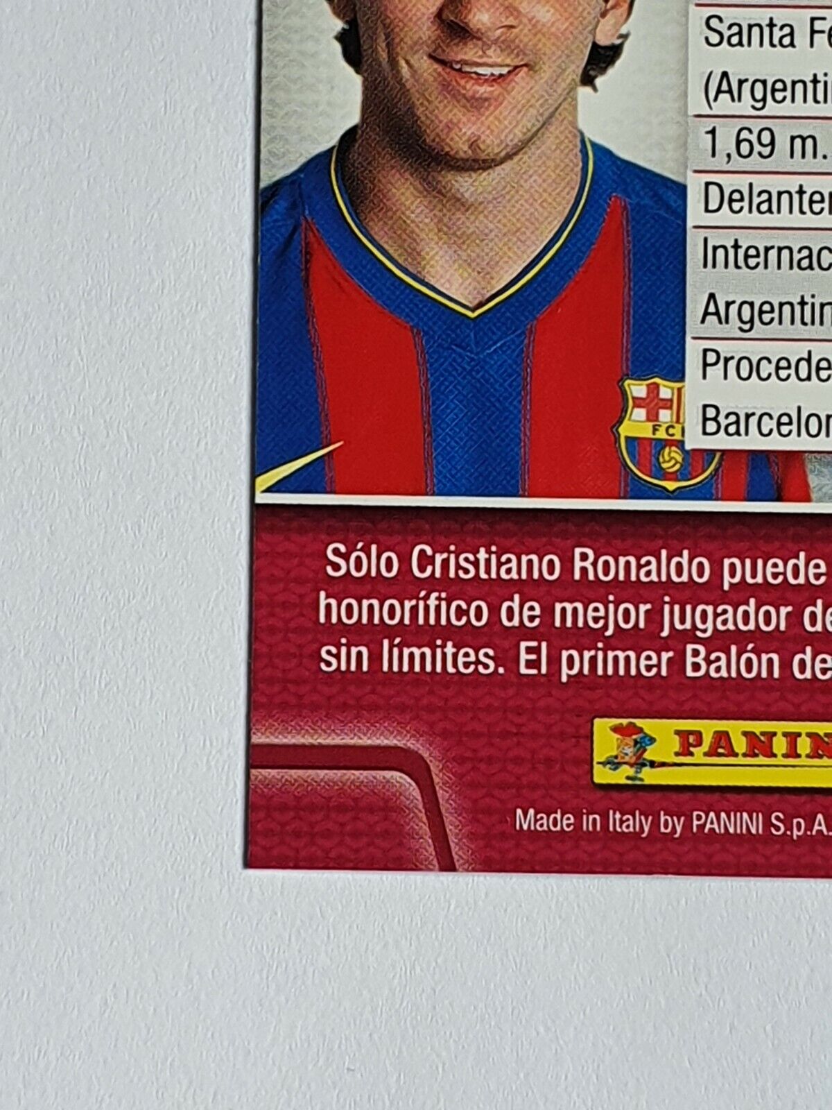 2010-11 PANINI FUTEBOL CRAQUES DO MUNDO LEO MESSI #352