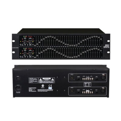 2231 EQ Dual 31-Band Professional Audio Equalizer for Stage Performance/Speaker