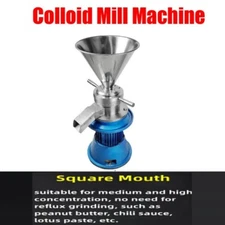 Colloid Mill Machine for Peanut/Almond/Soybean Butter Chocolate Emulsifier 220V