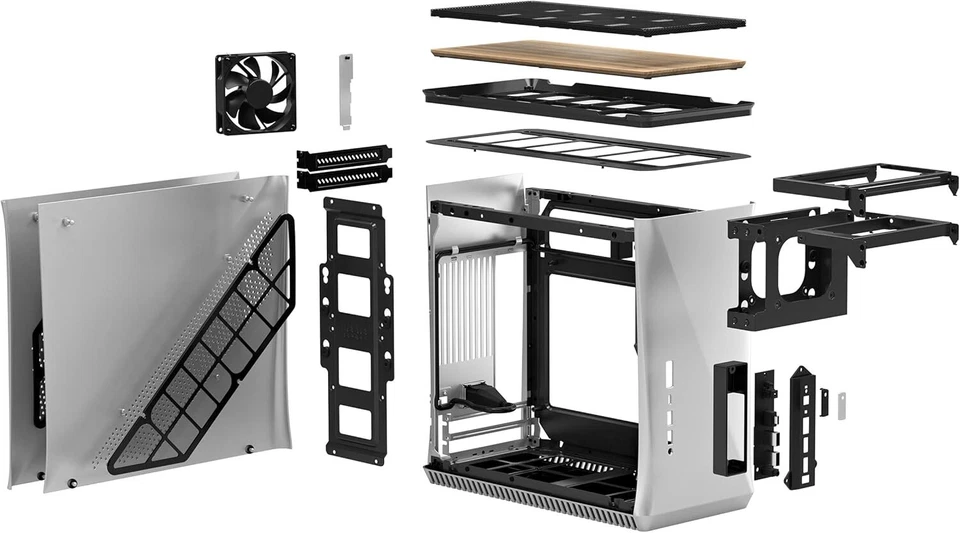 BOITIER FRACTAL DESIGN Era mini-ITX Silver et bois (neuf). - Photo 4/4