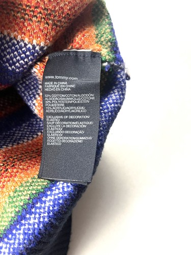 Tommy Hilfiger Suéter Para Hombre XXL Preppy Diseñador Multicolor Vacaciones NUEVO CON ETIQUETAS NUEVO - Imagen 8 de 13