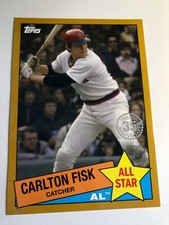 2020 Topps All Stars 1985 Jumbo 5x7 Carlton Fisk Red Sox 85AS27 /10