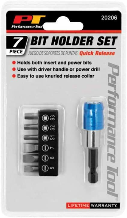 Performance Tool - 7pc Quick Release Bit Set 20206