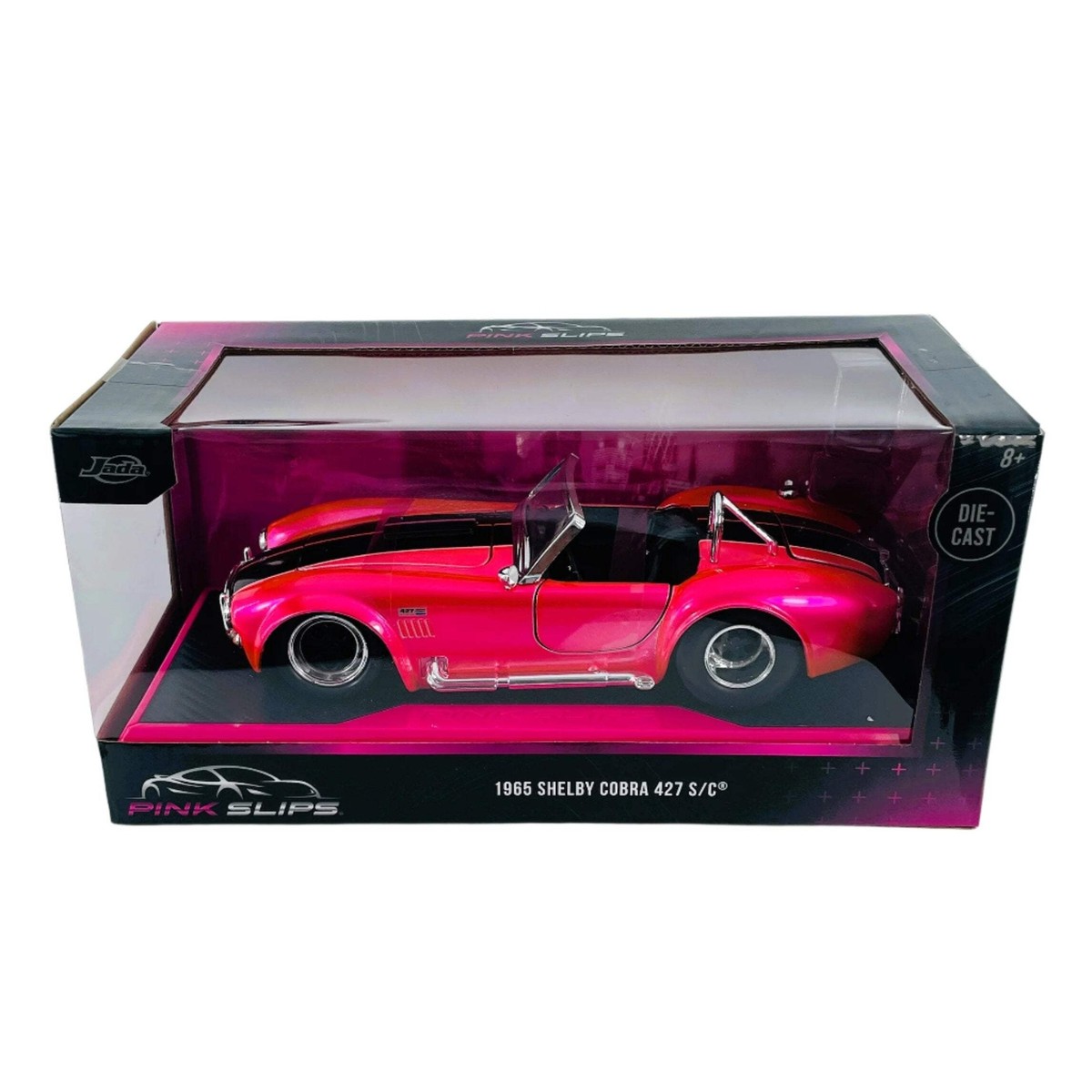 Jada Toys 1/24 Diecast 1965 Shelby Cobra 427 S/C CHASE Hot Pink
