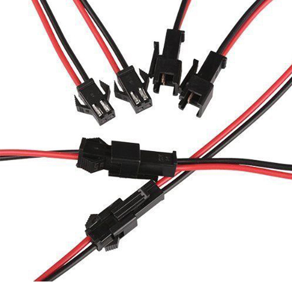 10 Paar JST-SM Stecker & Buchse – 2-polig, 15 Cm Kabel, 20 AWG – Für LED-Streifen, Modellbau