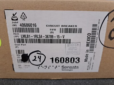 New, Sensata, LMLB1-1RLS4-36789-15-V, 15AMP, 80V, AM, BULLET TYPE, MIDTRIP