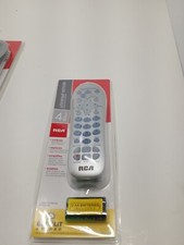 RCA RCR412SIR 4-Device Backlit Universal Remote, Silver VCR DVD TV NEW