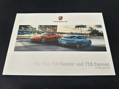 2017 2018 Porsche 718 Boxster & Cayman / S Brochure 982 981.2 Sales Catalog 